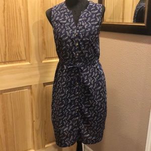 Old Navy women’s sleeveless blue button up dress (size small) *preowned*